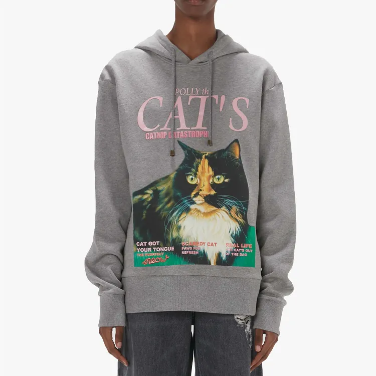 JW Anderson Graphic print Organic Cotton Hoodie-2