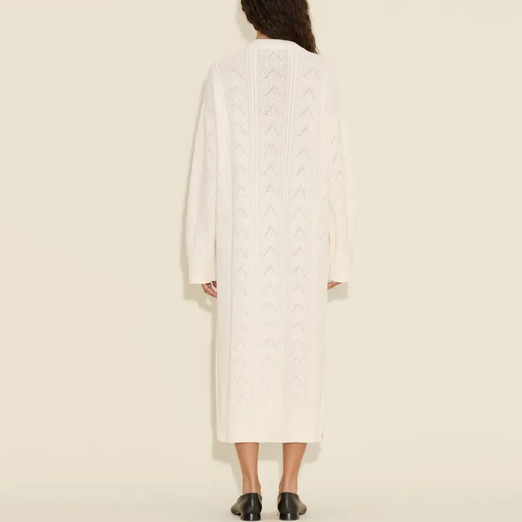 HOLZWEILER SS24 Long Sleeved Dress Women's White-3