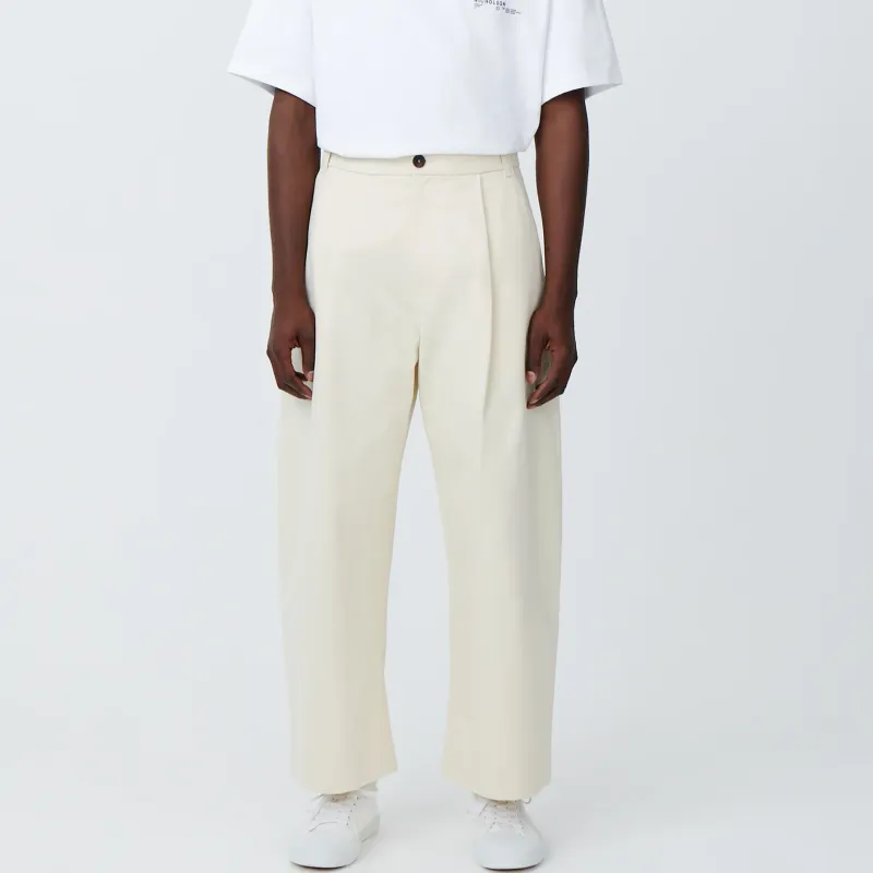 STUDIO NICHOLSON Casual Pants Men's Cream-1