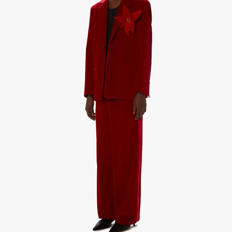 JW Anderson Velvet Tuxedo Trousers-3