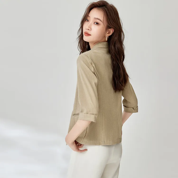 Mo Han Yi Mei Business Suit Women's Khaki-1