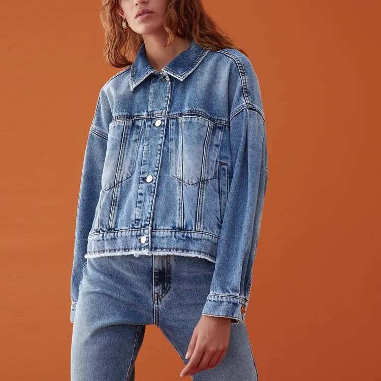 I BLUES Denim Jacket Women's Blue-1