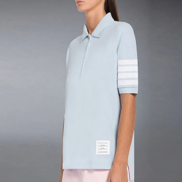 THOM BROWNE 4 Bar Piqué weave Polo Shirt-2