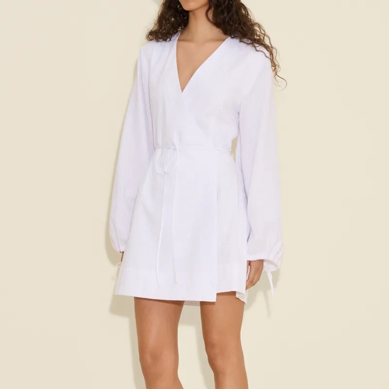 HOLZWEILER FW24 Long Sleeved Dress Women's White-1