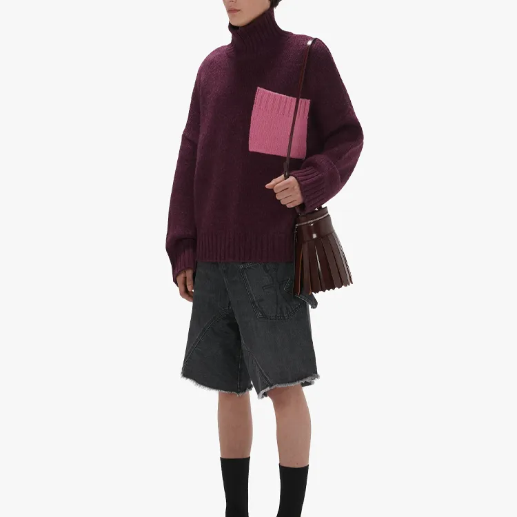 JW Anderson Patch Pocket Turtleneck Knitted Jumper-3