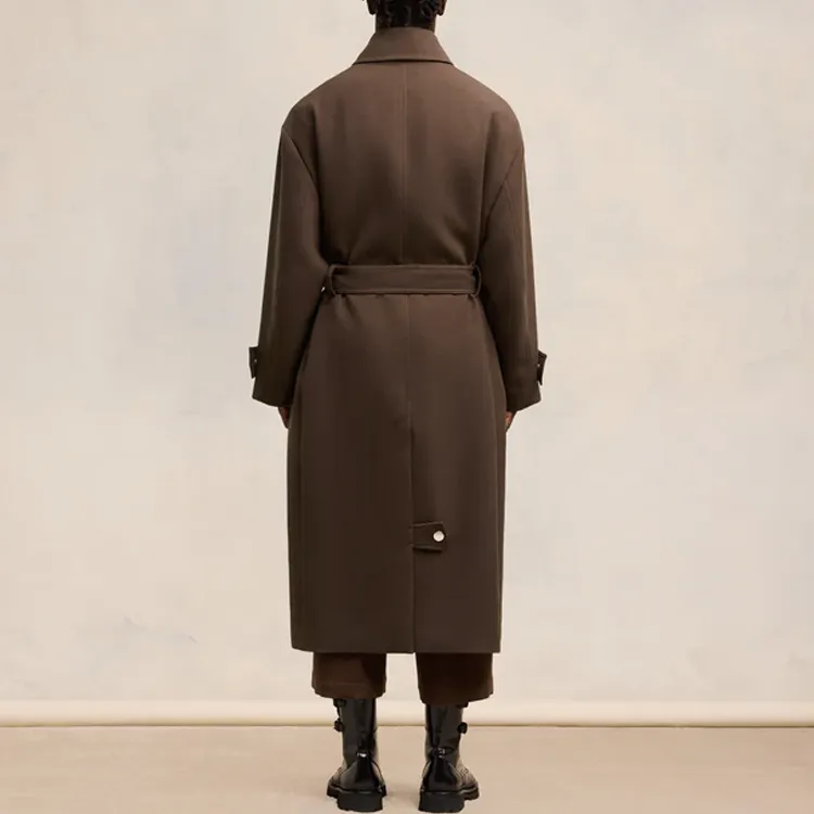 AMIPARIS Paris Belted Long Oversized Coat-2