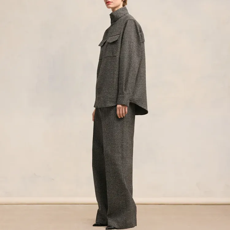 Ami High Collar Shirt-3