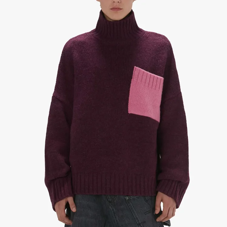 JW Anderson Patch Pocket Turtleneck Knitted Jumper-2