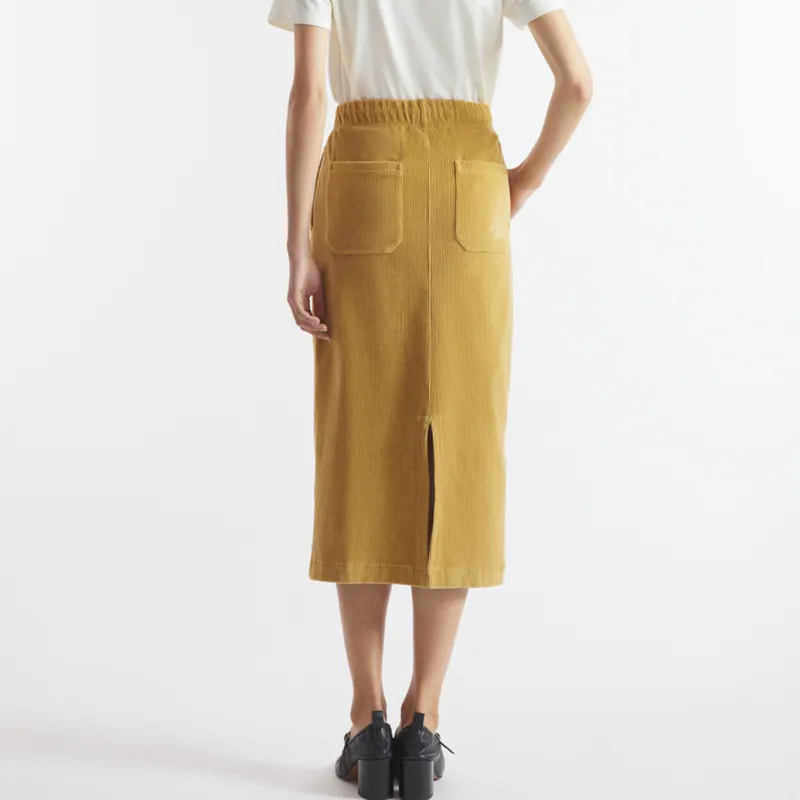 Maison Kitsune FW24 Casual Long Skirt Women's Toad Beige-3