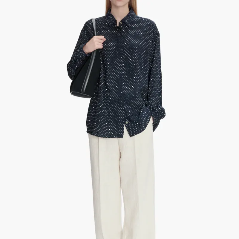 A.P.C Polka Dot Long Sleeved Shirt-1