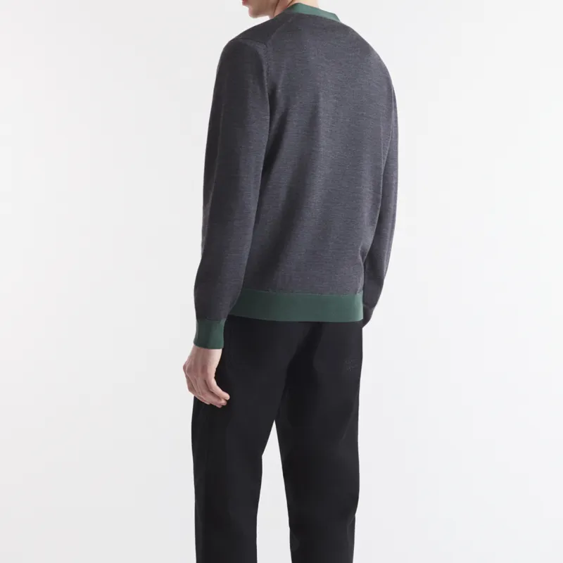 Maison Kitsune Bold Fox Head Patch Cardigan-3