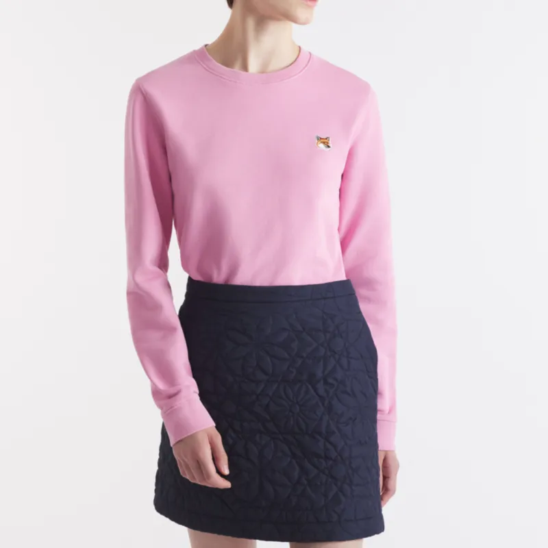 Maison Kitsune Fox Head Patch Crewneck Sweatshirt-3