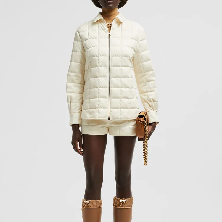 Moncler FW24 Down Jacket Women's Ecru-1