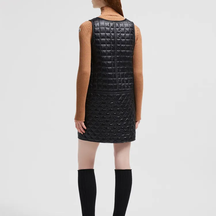 Moncler Quilted Sleeveless Mini Dress-2