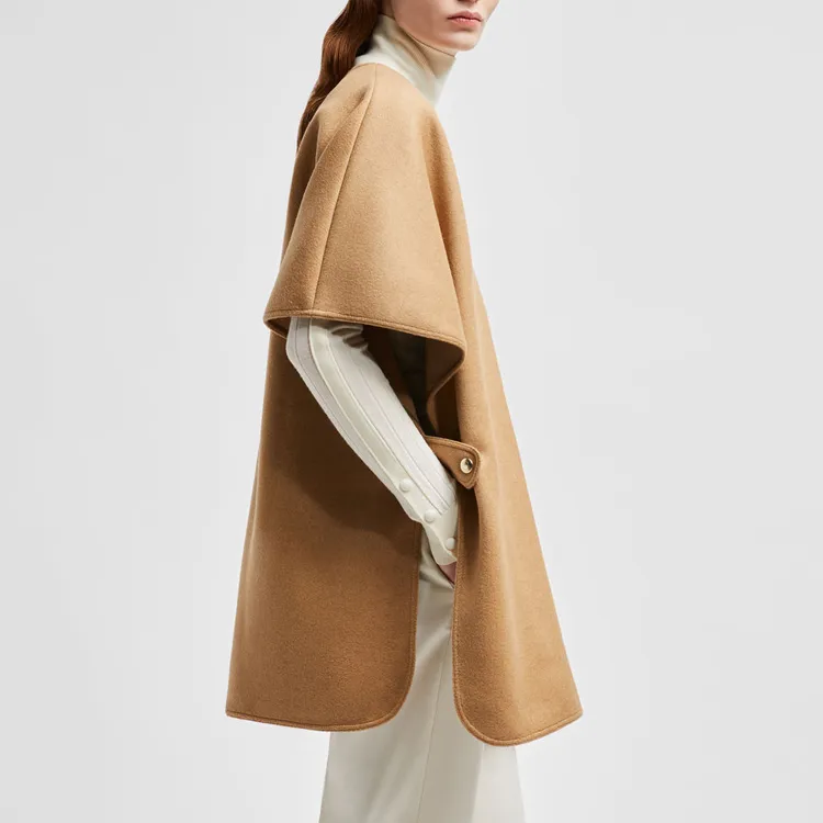 Moncler FW24 Cloaks Women's Camel Beige-3