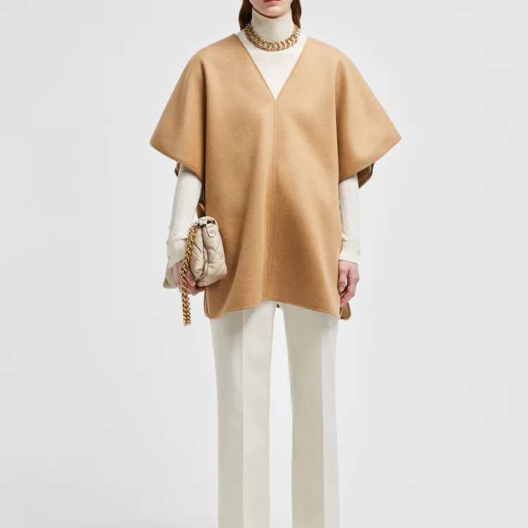 Moncler FW24 Cloaks Women's Camel Beige-1
