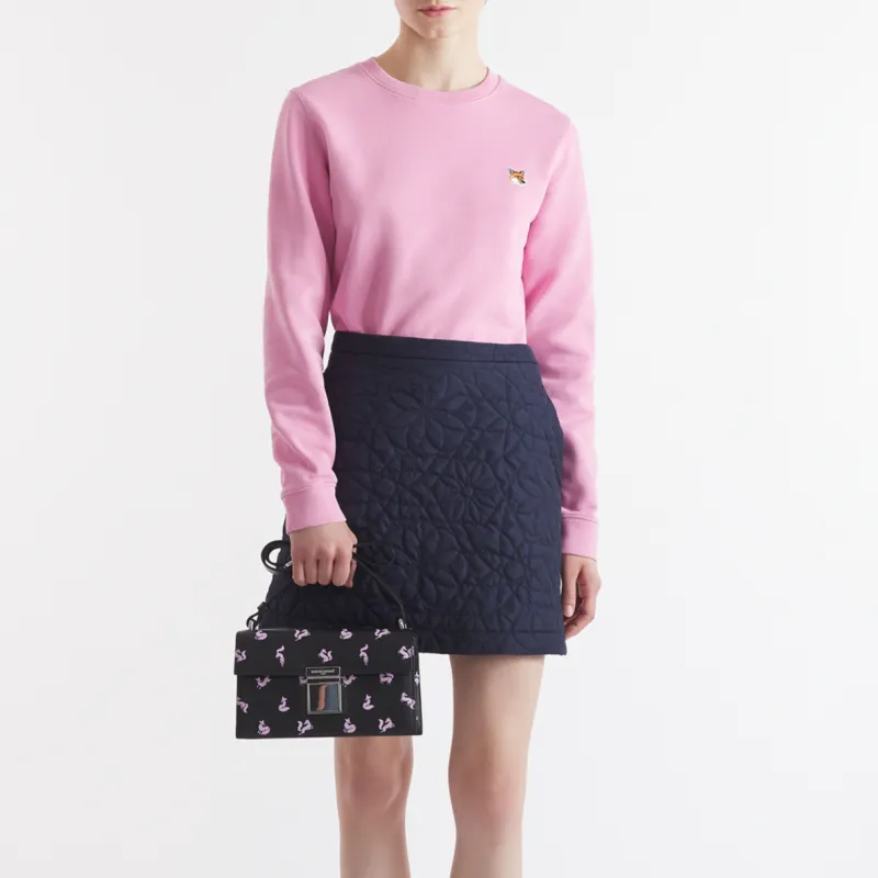Maison Kitsune Fox Head Patch Crewneck Sweatshirt-2