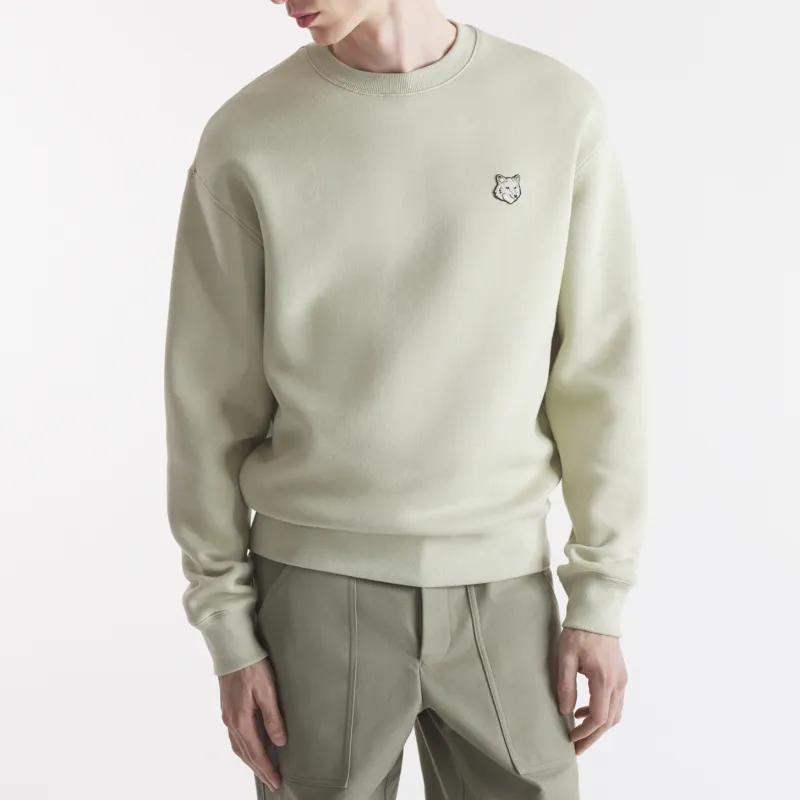 Maison Kitsune Bold Fox Head Patch Crewneck Sweatshirt-3