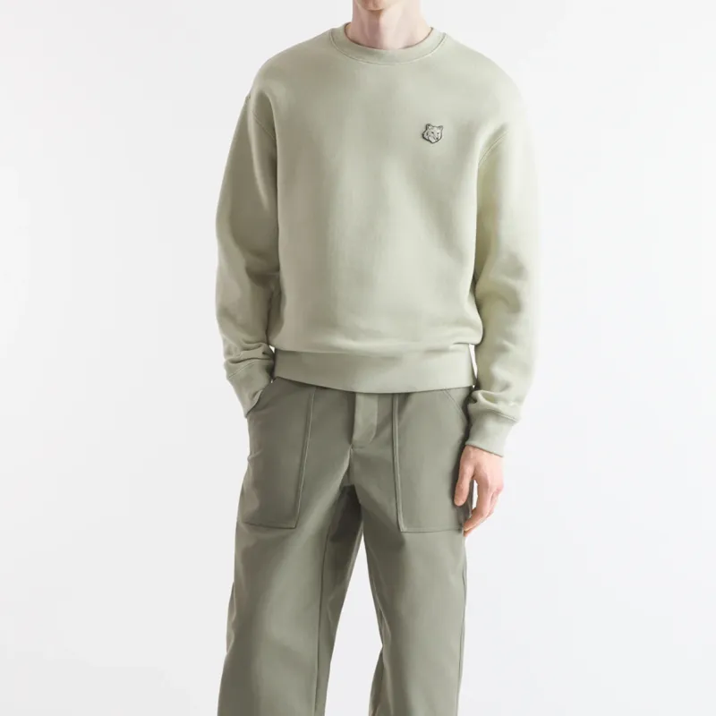 Maison Kitsune Bold Fox Head Patch Crewneck Sweatshirt-2