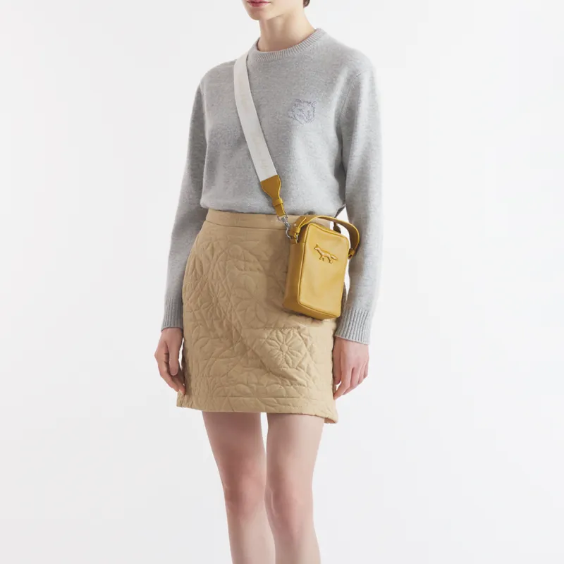 Maison Kitsune Bold Fox Head Embroidered Cropped Jumper-2