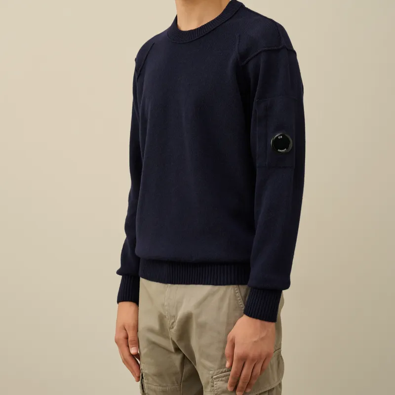 C.P.Company Lens Detailed Crewneck Jumper-1