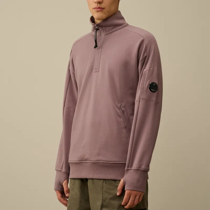 C.P.Company Fleece Half zipped Sweatshirt-1
