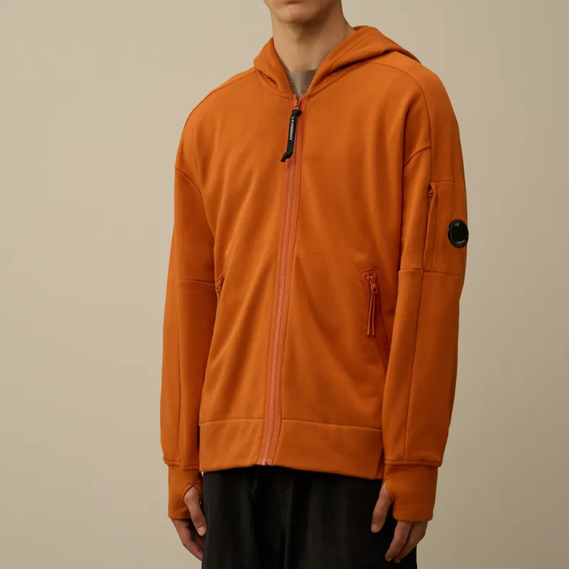 C.P.Company Fleece Zip up Hoodie-1