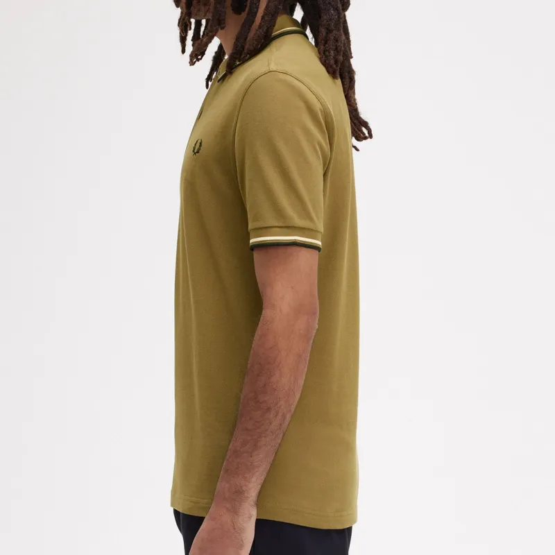 FRED PERRY Polo Shirt Men's Umber-3