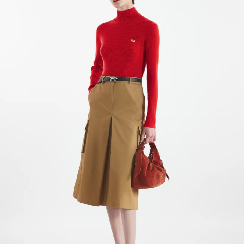 Maison Kitsune FW24 Sweater Women's Fall Red-3