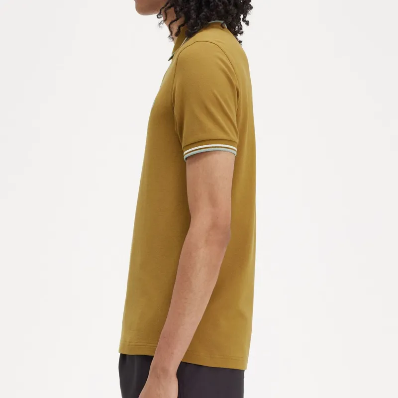 FRED PERRY Polo Shirt Men's Deep Caramel-3