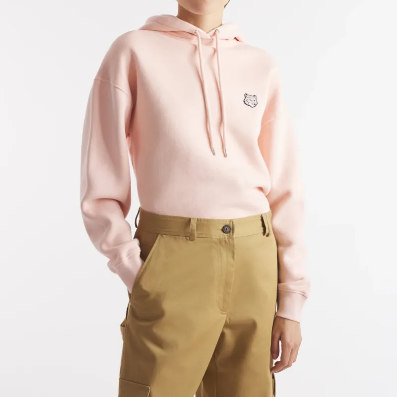 Maison Kitsune Fox Head Patch Drawstring Hoodie-3