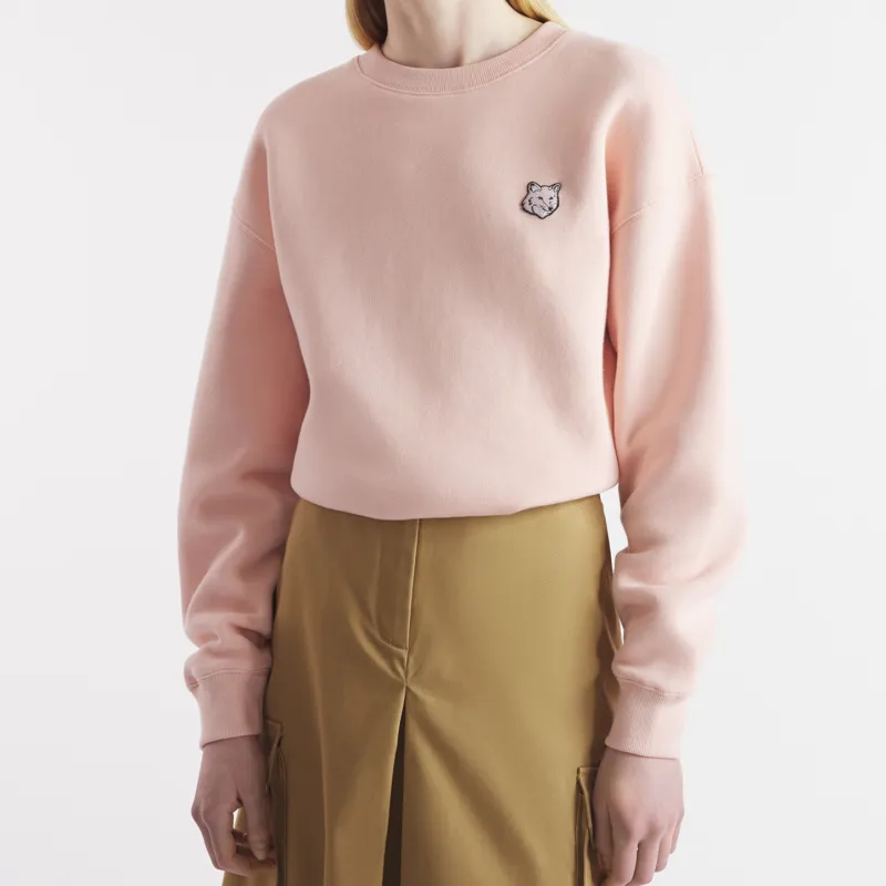Maison Kitsune Bold Fox Head Patch Crewneck Sweatshirt-3