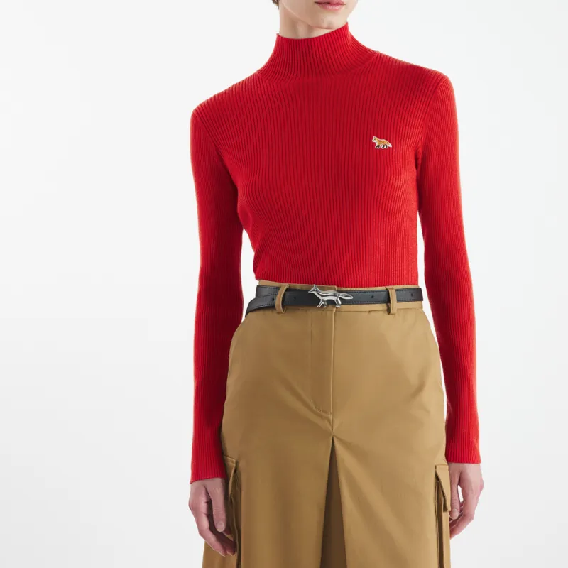 Maison Kitsune FW24 Sweater Women's Fall Red-4