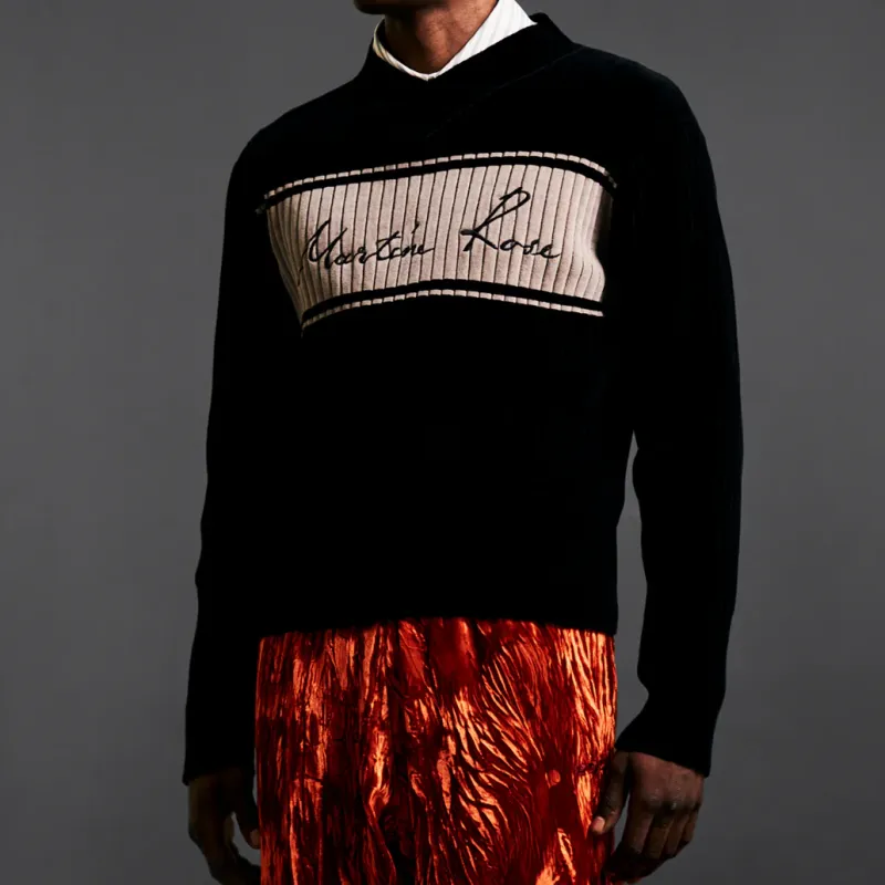 Martine Rose Chenille V Neck Knitted Jumper-4