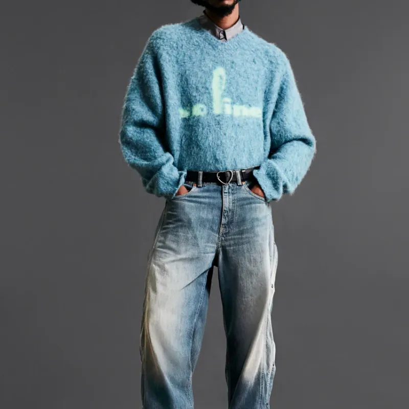 Martine Rose Brushed V neck Sweater-2