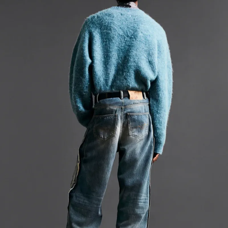 Martine Rose Brushed V neck Sweater-3