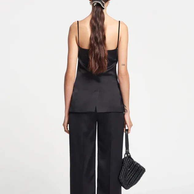 NANUSHKA Alessa Tailored Tech Satin Vest-2