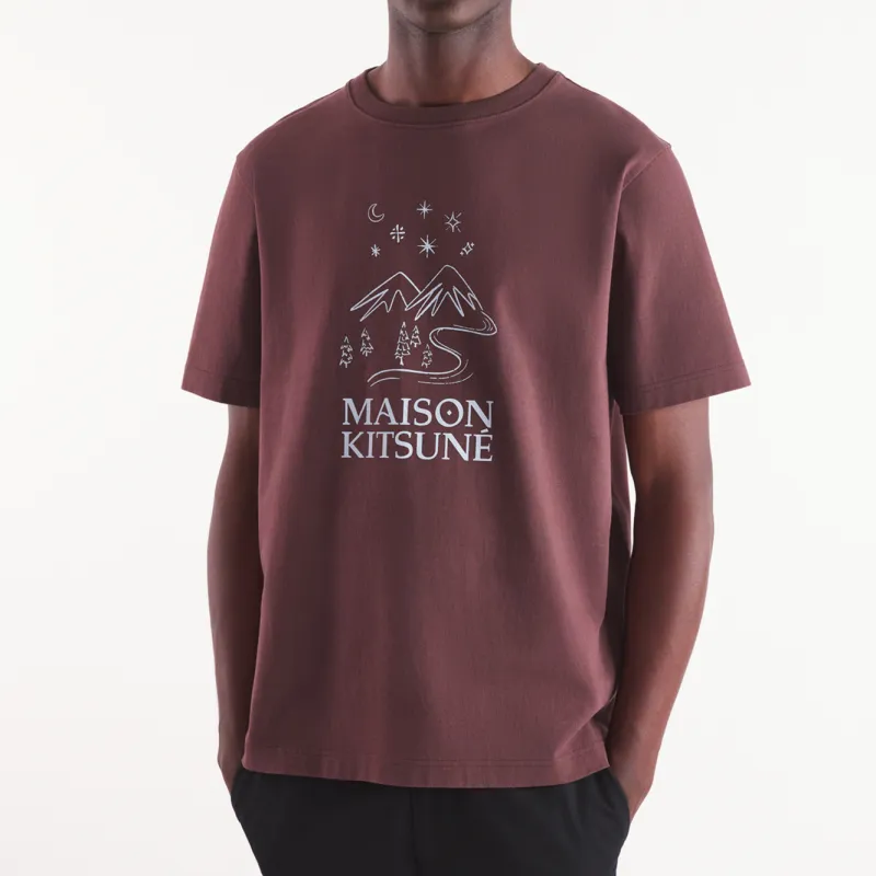 Maison Kitsuné Sketched Landscape T shirt-2