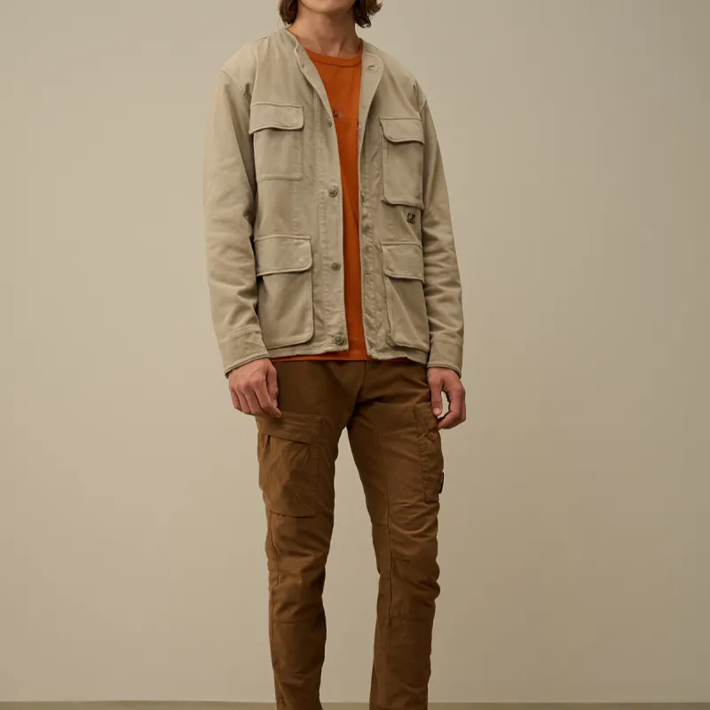 C.P.Company Armored stretch Buttoned Overshirt-2