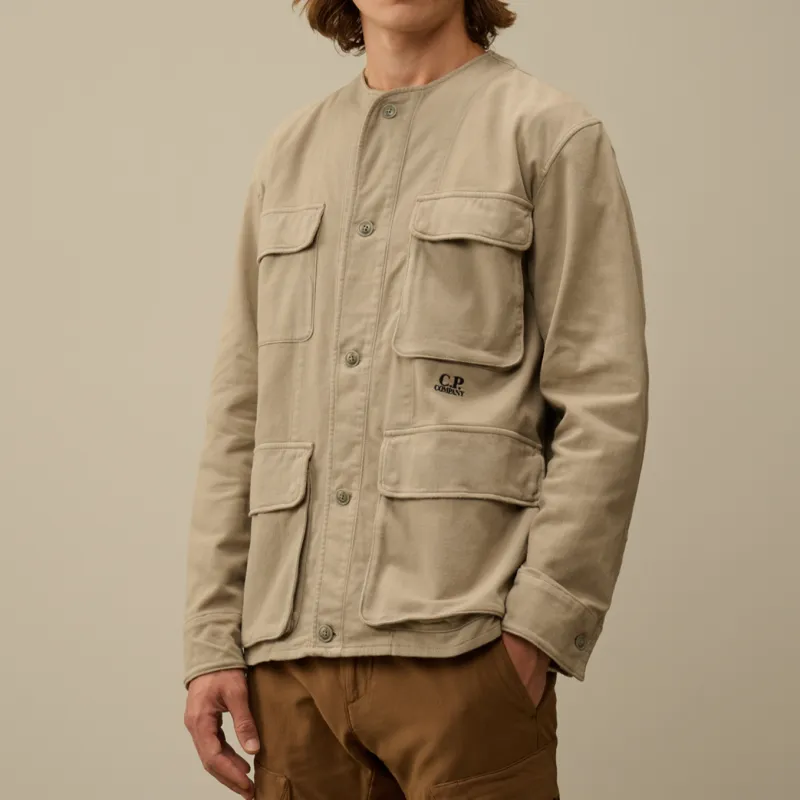 C.P.Company Armored stretch Buttoned Overshirt-3