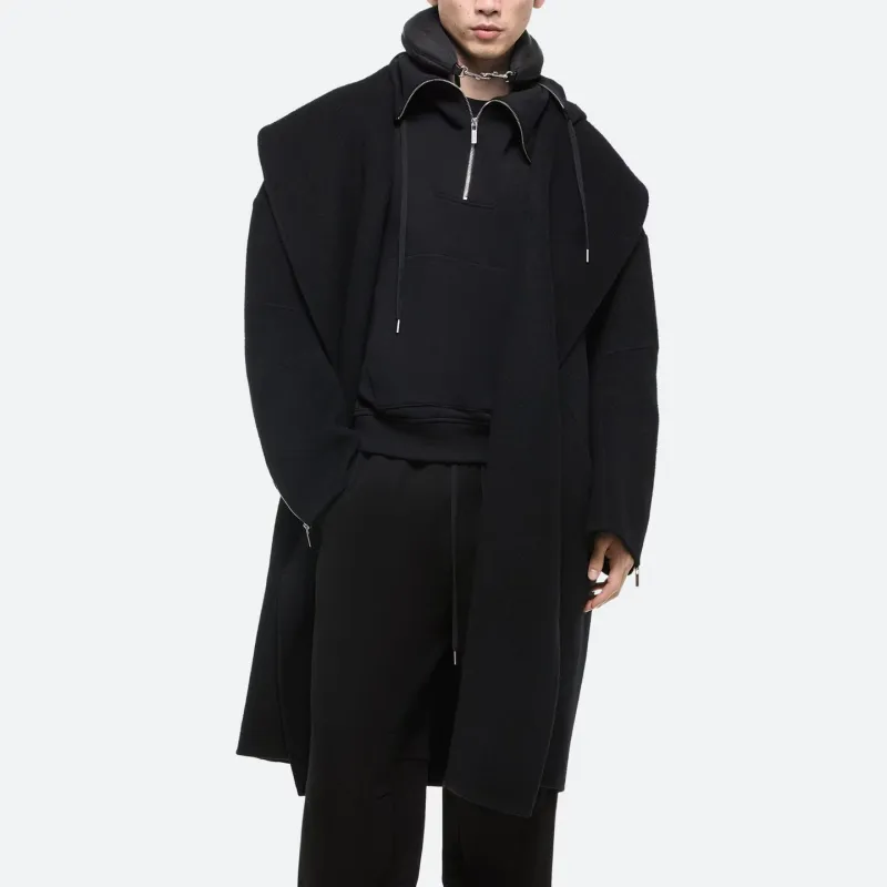 Helmut Lang Double Faced Apex Cocoon Coat-1