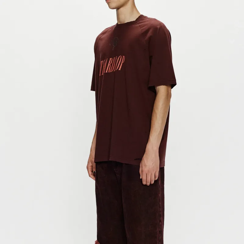 SONG FOR THE MUTE Teardrop print T shirt-3