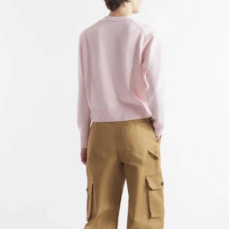 Maison Kitsune Bold Fox Head Embroidered Knit Cardigan-3