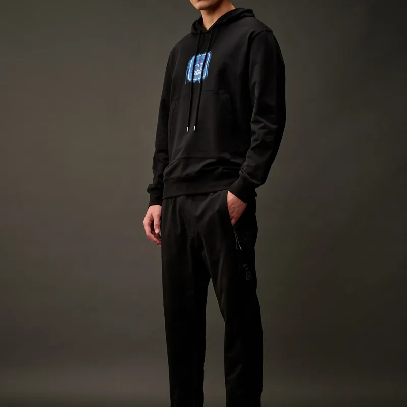 C.P.Company The Metropolis Series Logo Printed Fleece Hoodie-2