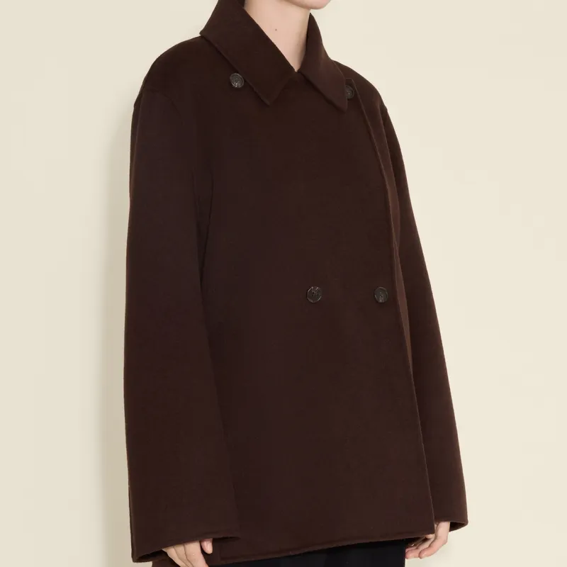 HOLZWEILER FW24 Coat Women's Dark Brown-3