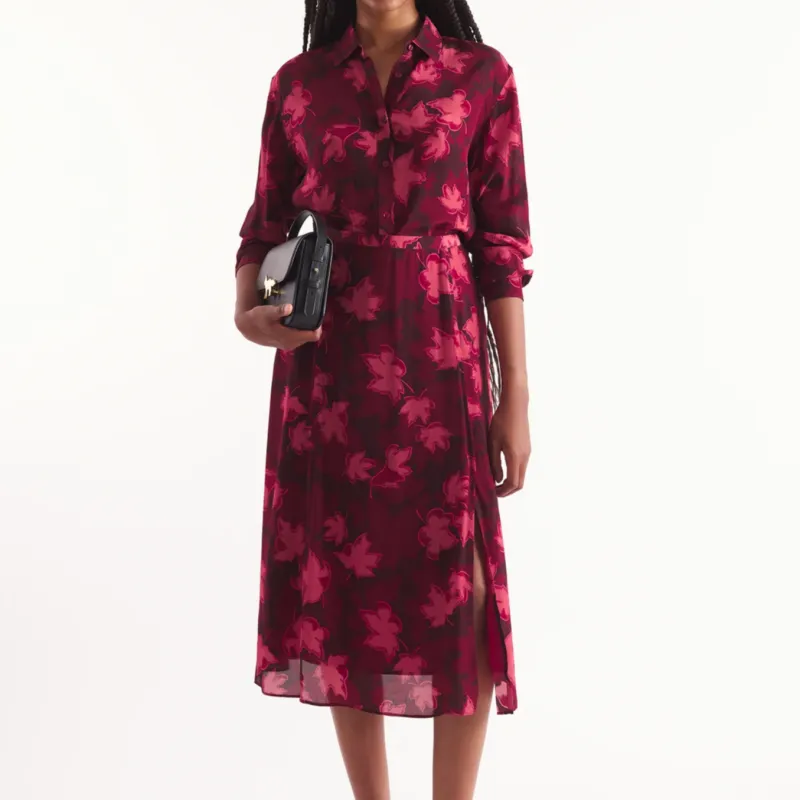 Maison Kitsune Lip Detail Fluid Skirt-2
