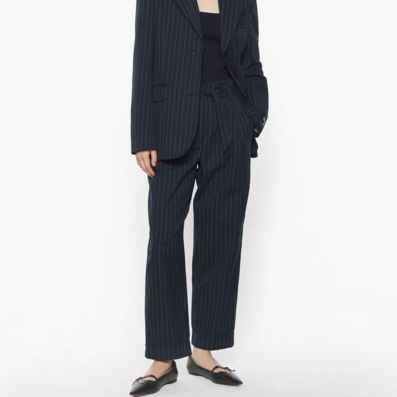 Maison Kitsune SS25 Casual Pants Women's Slate Gray-2