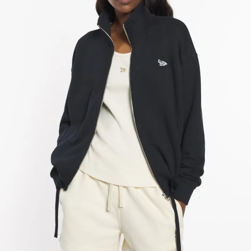 Maison Kitsune Logo patch Zipped Sweatshirt-4
