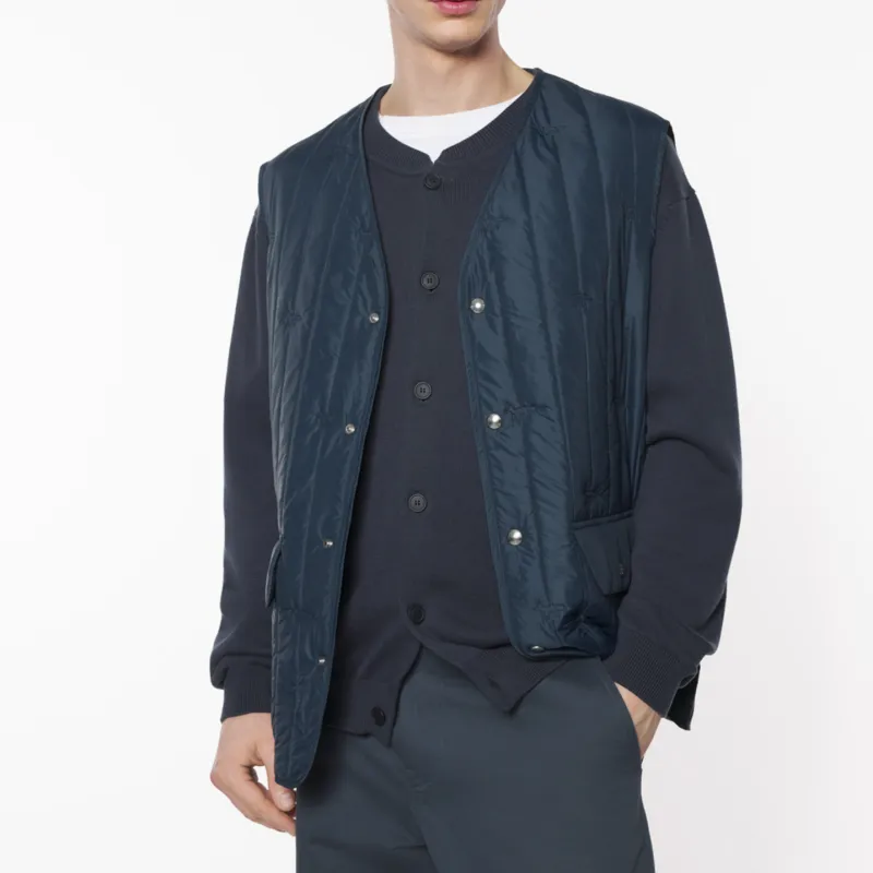 Maison Kitsune SS25 Vest Men's Slate Gray-4