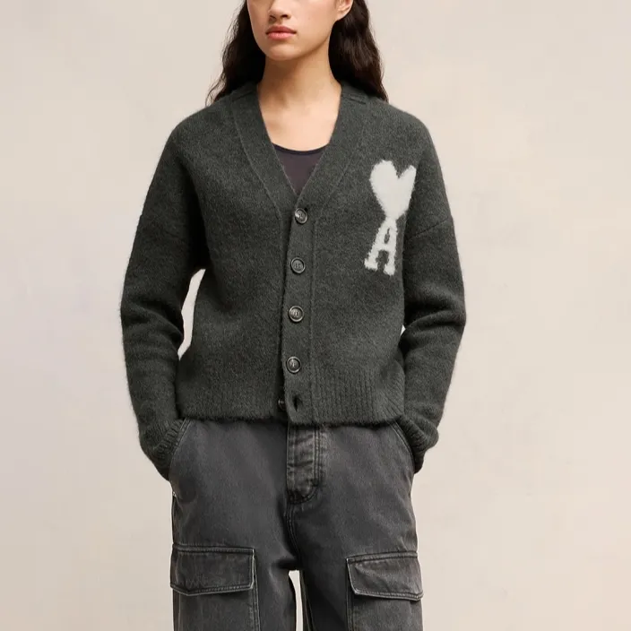 AMIPARIS Off White Adc Cardigan-1